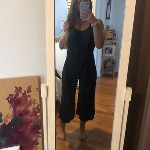 Flowy black backless jumpsuit